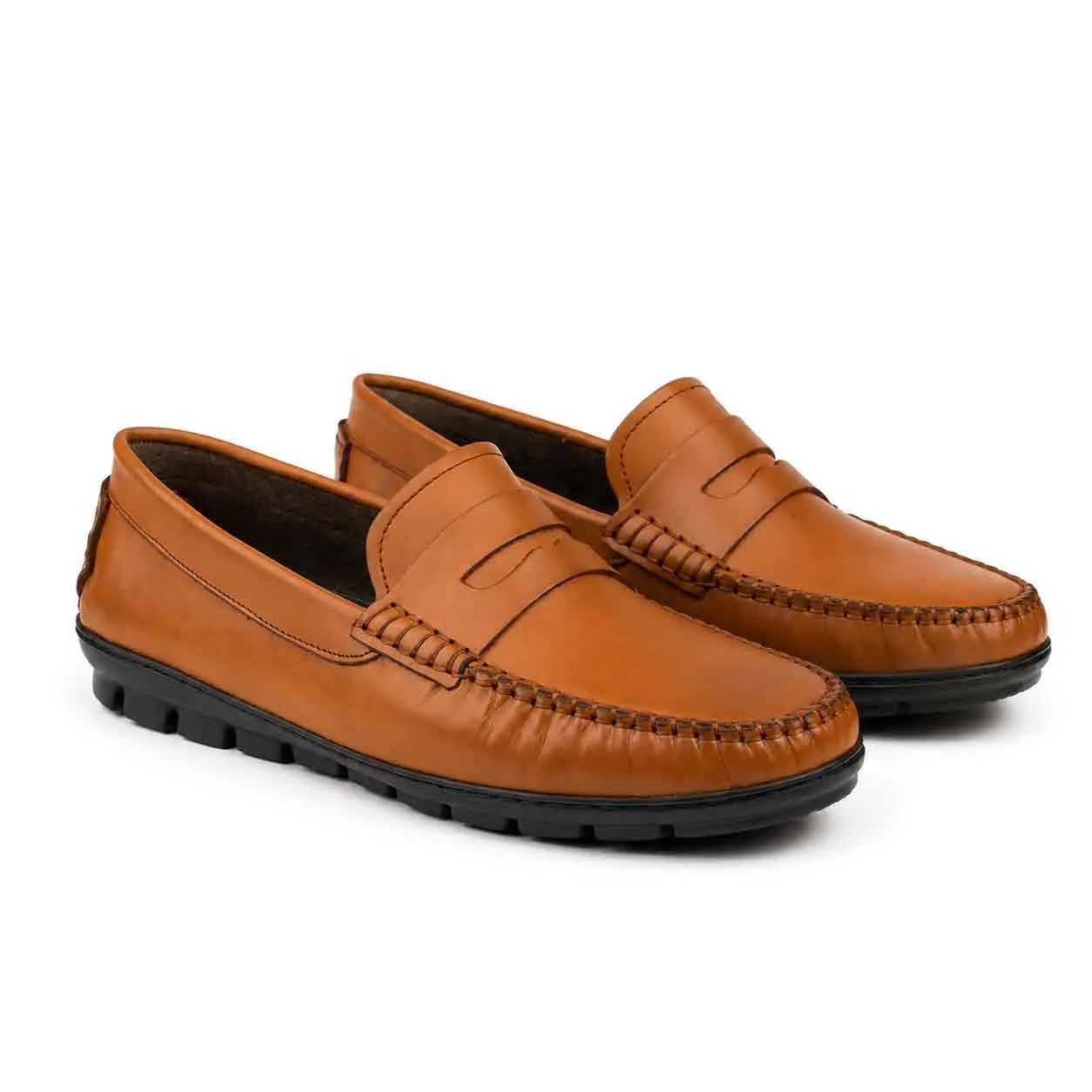 Mocassin pour homme 002 tabac cuir  miniature